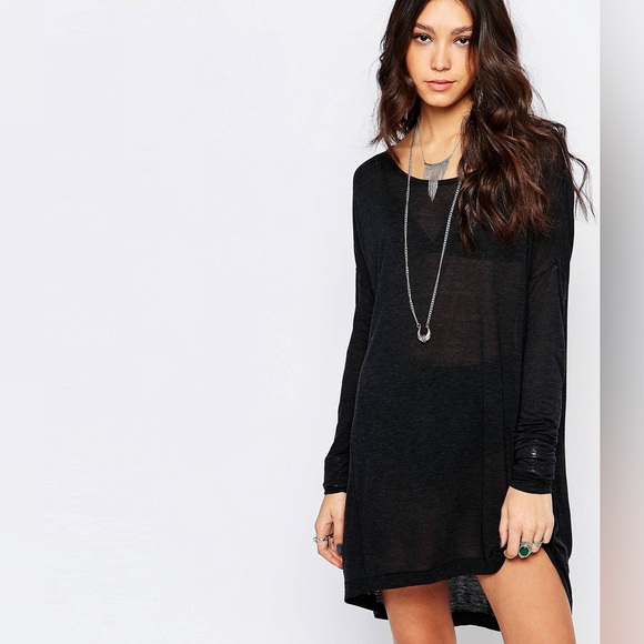 One Teaspoon Soho Wool Long Sleeve Dress Black Size XXS - Picture 3 of 14